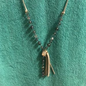Mermaid Bead Tassel Necklace